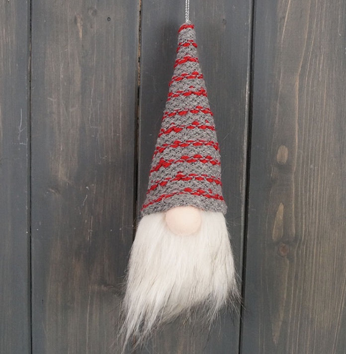 Glowing Hanging Gonk - grey/red image 0