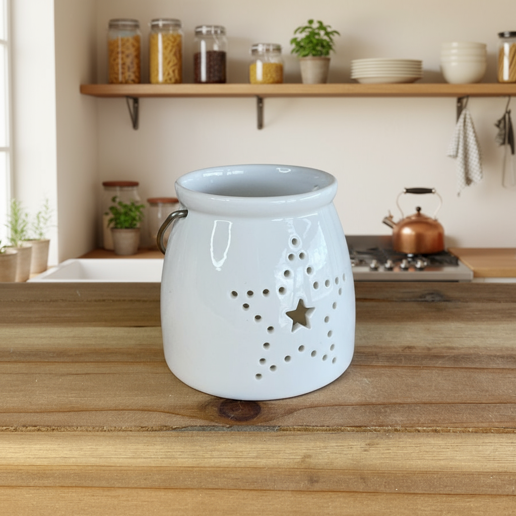 Star Ceramic T Light Holder