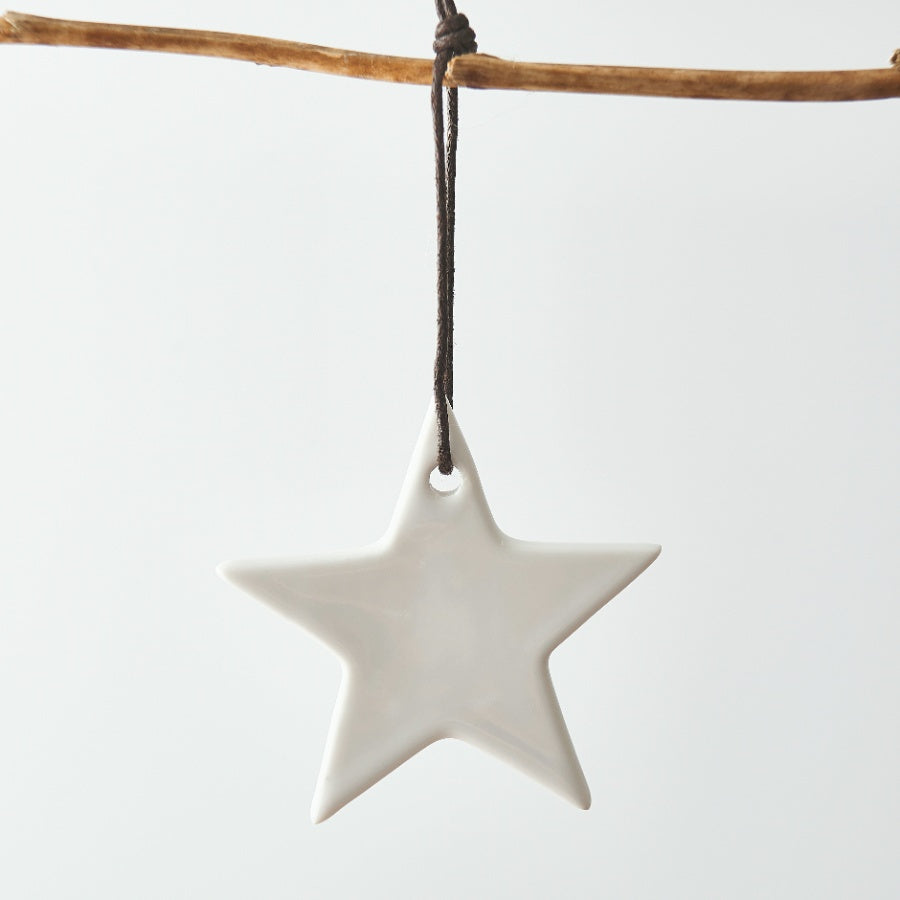 White Ceramic Star image 0