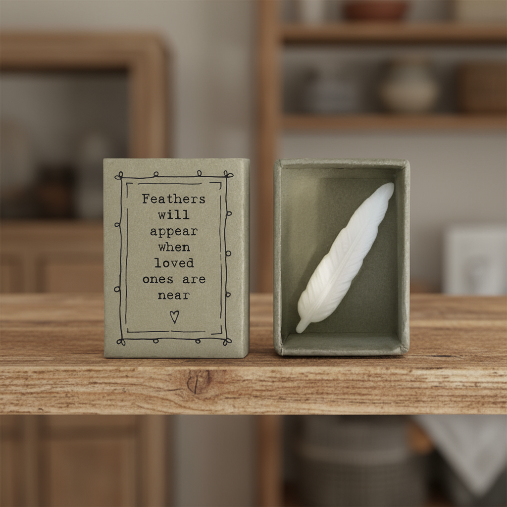 East of India Porcelain Feather
