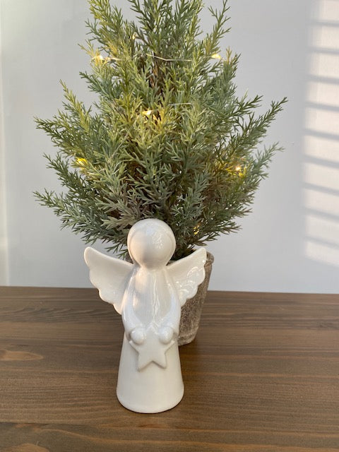 White Ceramic Angel image 5