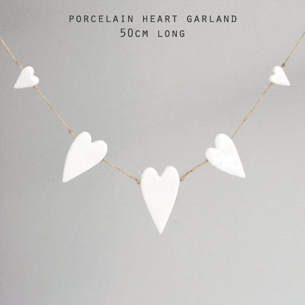 Porcelain Heart Garland image 1