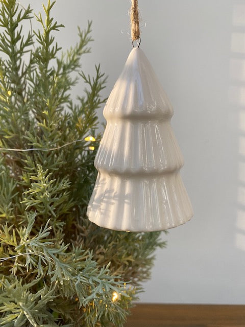 White Porcelain Hanging Christmas Tree image 3