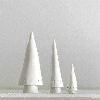 Porcelain Set of 3 Trees image 1