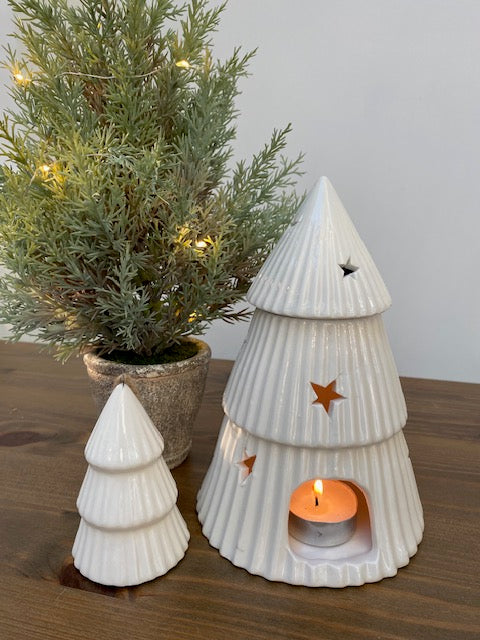 White Ceramic Tree Oil Burner image 3