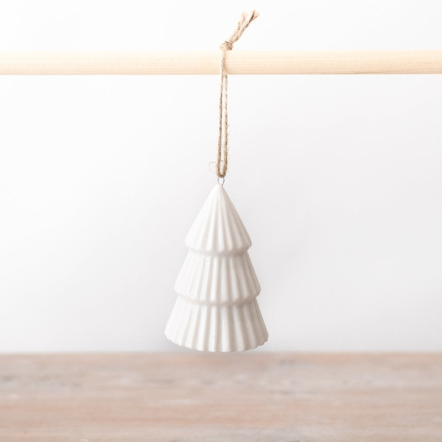White Ceramic Christmas Decoration image 0