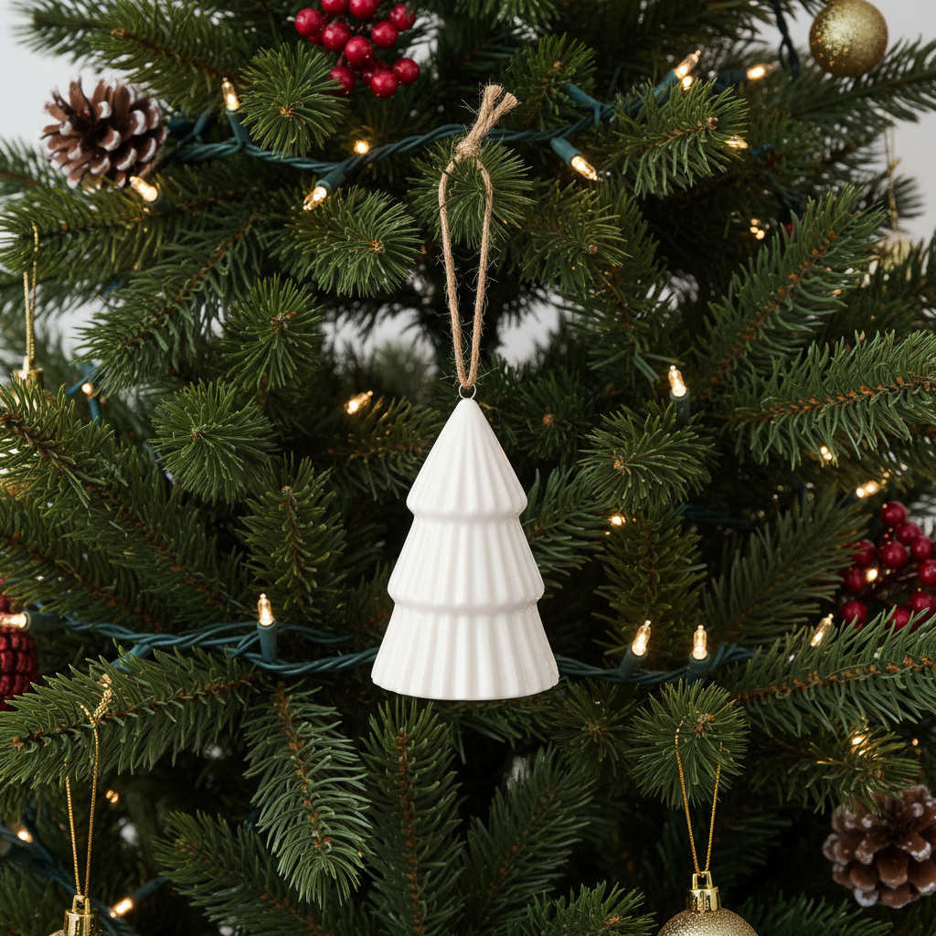 White Ceramic Christmas Decoration