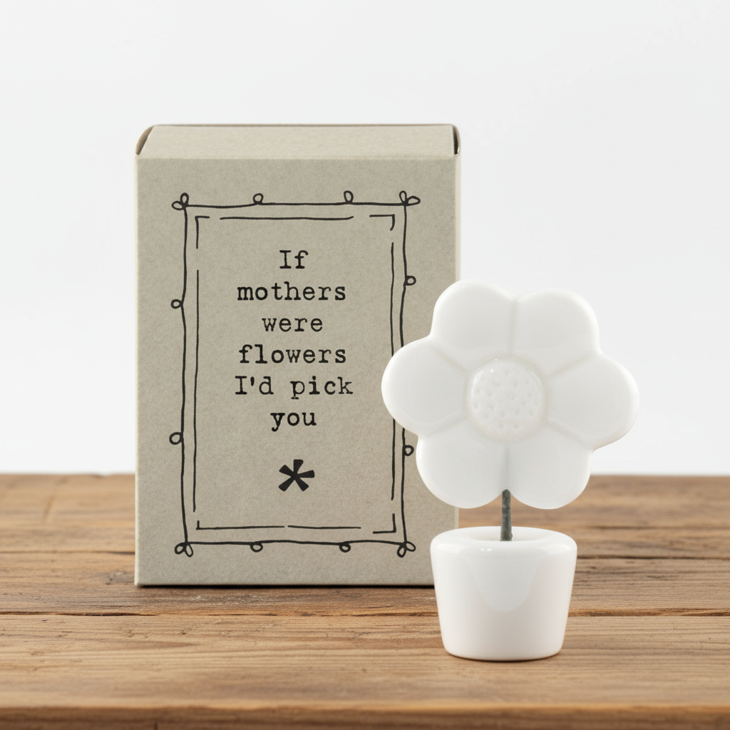 East of India Porcelain Flower - If Mother's were Flowers I'd Pick you