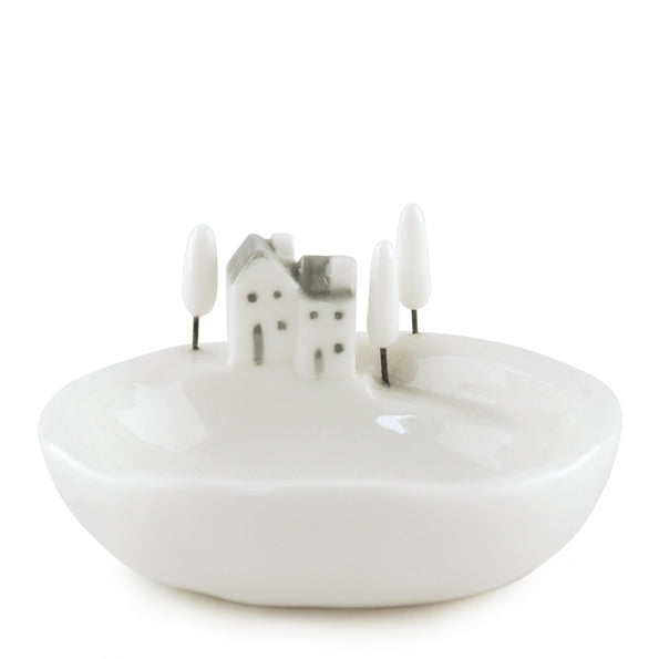 Porcelain Bowl with Houses image 2