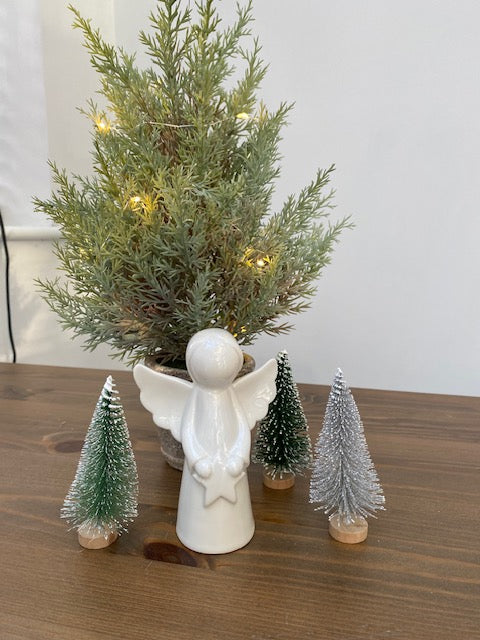 White Ceramic Angel image 3