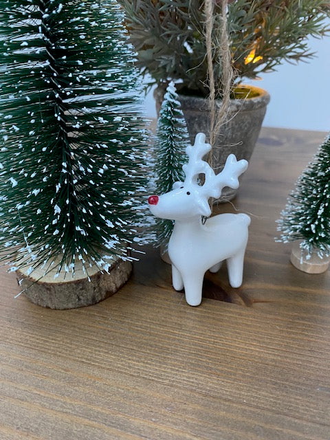 Hanging Porcelain Reindeer image 3