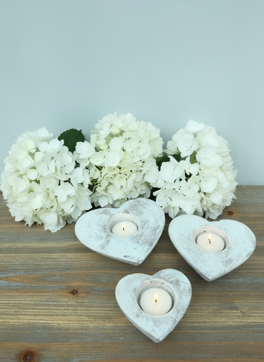 Heart T-Light Holders - Set of 3