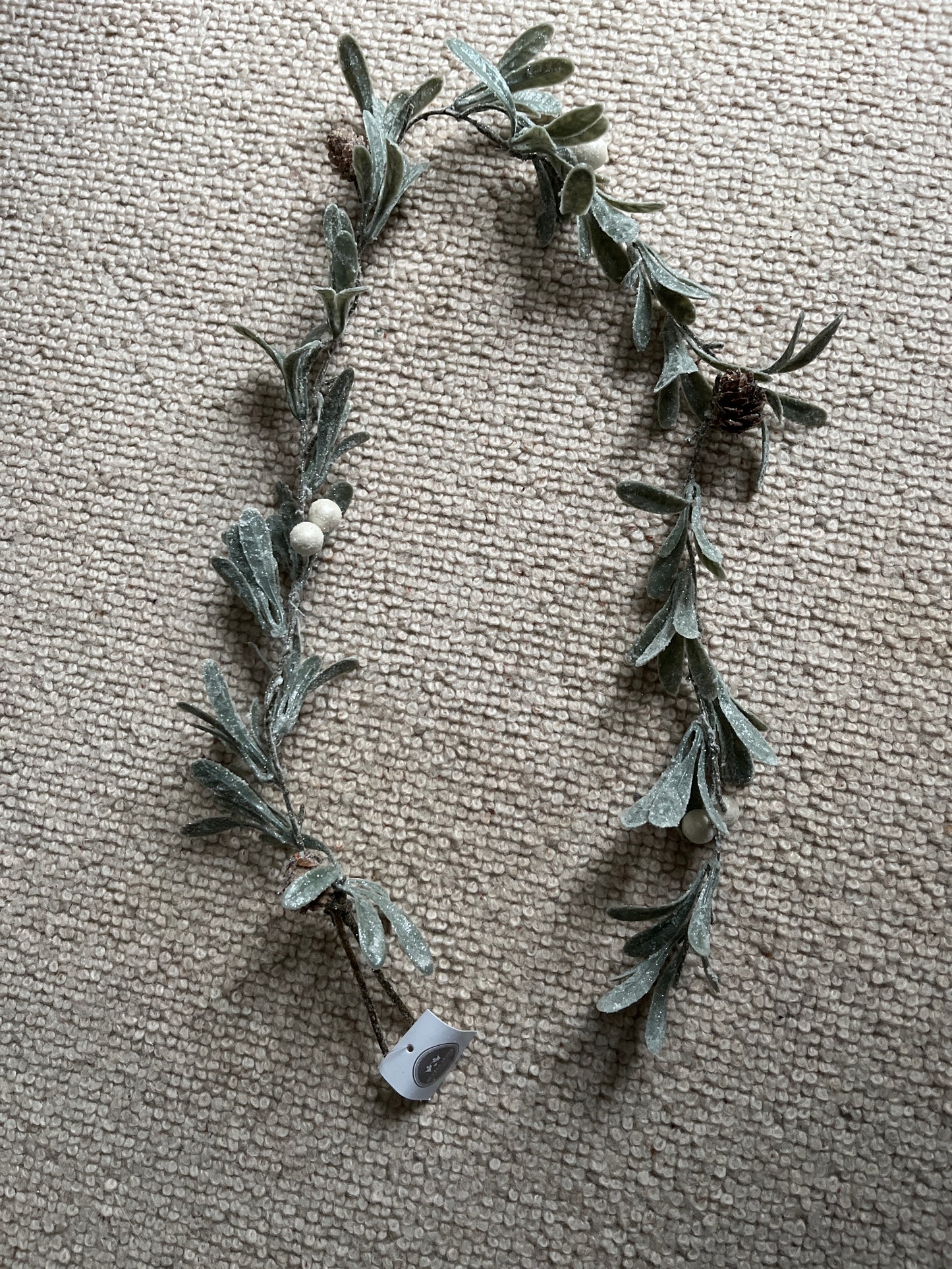 Christmas Garland with Pinecones