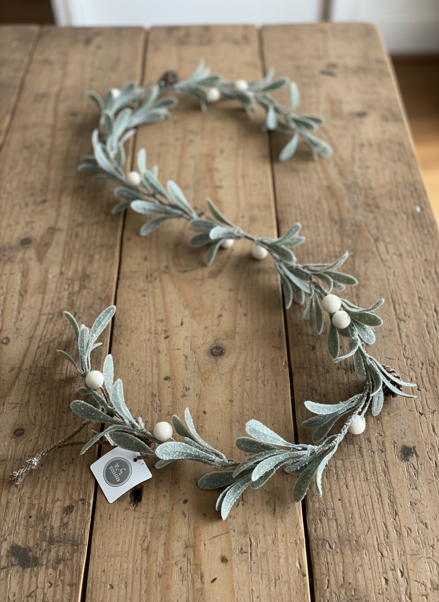 Christmas Garland with Pinecones