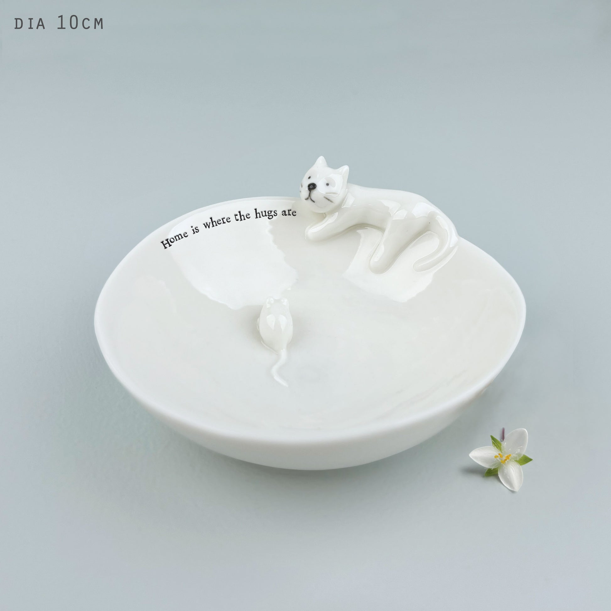Porcelain Bowl - Cat & Mouse image 0