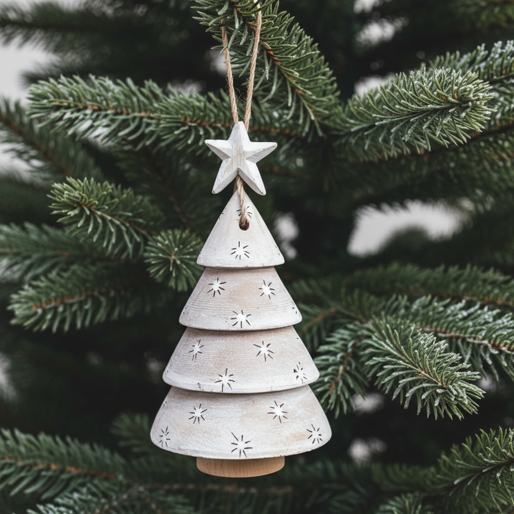 East of India Hanging Wooden Christmas Tree