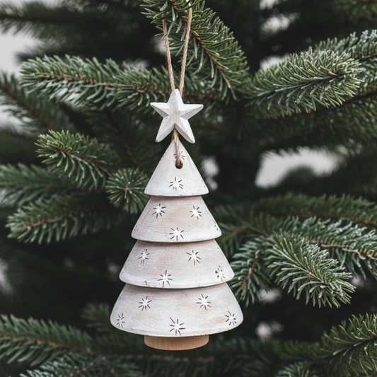 East of India Hanging Wooden Christmas Tree
