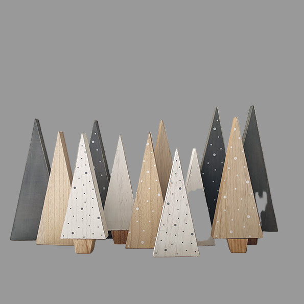East of India Wooden Christmas Trees