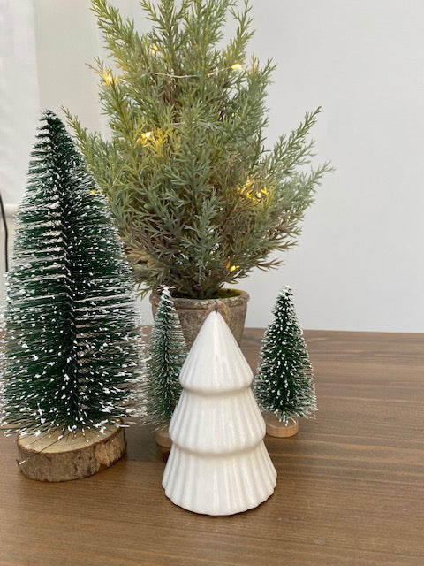 White Porcelain Hanging Christmas Tree image 1