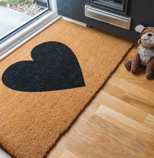Black Heart Doormat image 1